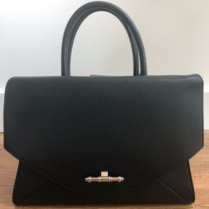 Givenchy Obsedia Medium Top Handle Leather Satchel